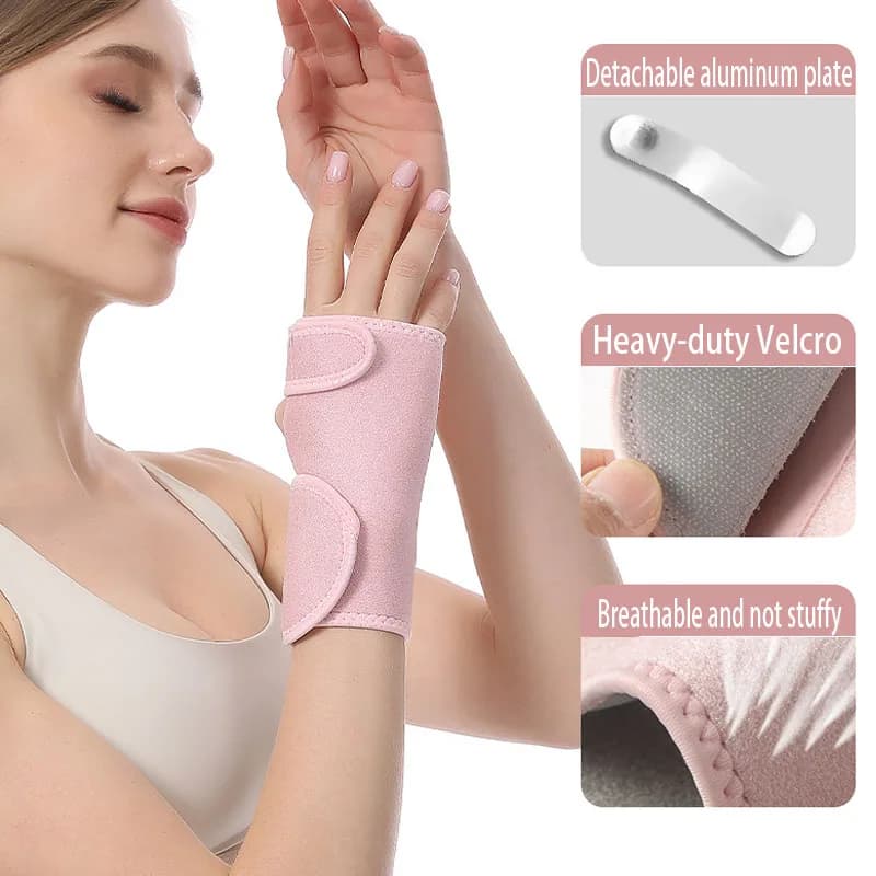 1 Pezzo Supporto per Polso Regolabile, Protezione Sportiva con Piastra in Acciaio per Tendinite, Artrite, Distorsioni HJ005