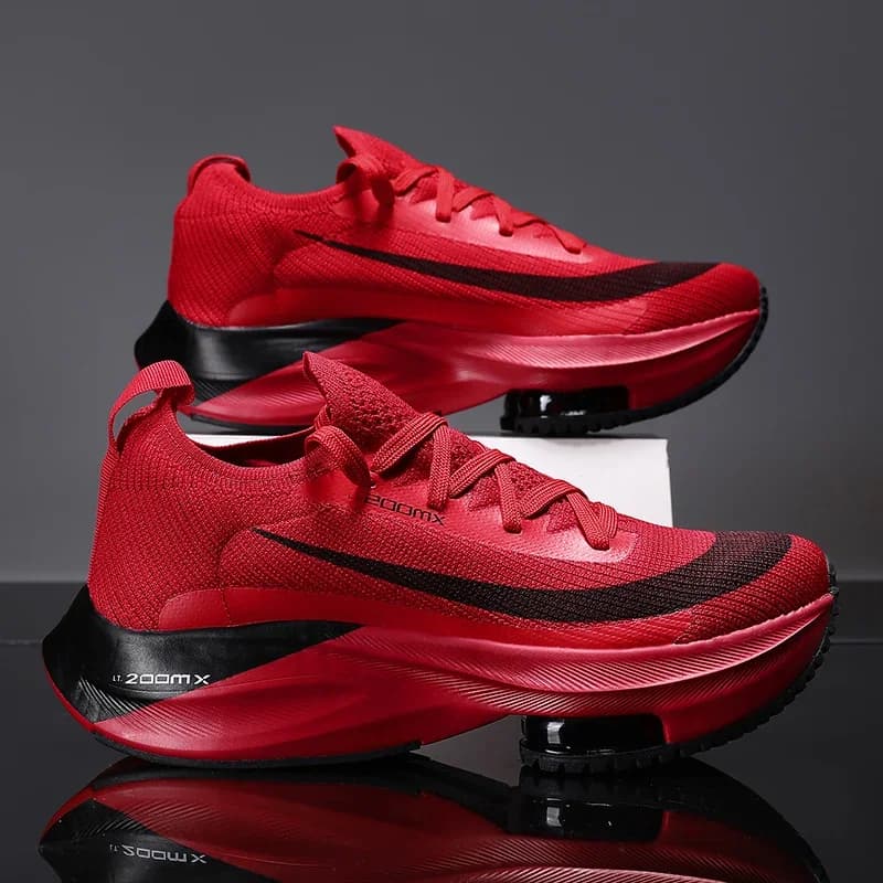 Scarpe da ginnastica originali da uomo in mesh traspirante, comode scarpe da corsa piatte da esterno con lacci, scarpe da tennis alla moda dal design di lusso per le donne