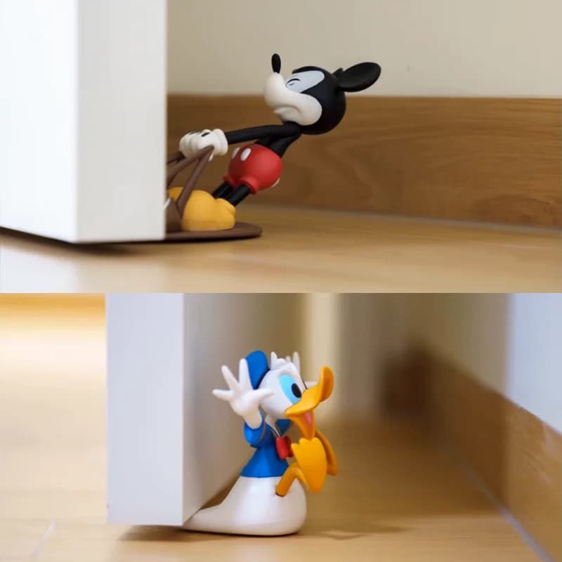 Paperino Topolino Fermaporta Porta per evitare collisioni Cartone animato Decorazioni per la casa Bambola divertente Decorazione per il desktop Regalo per ragazza