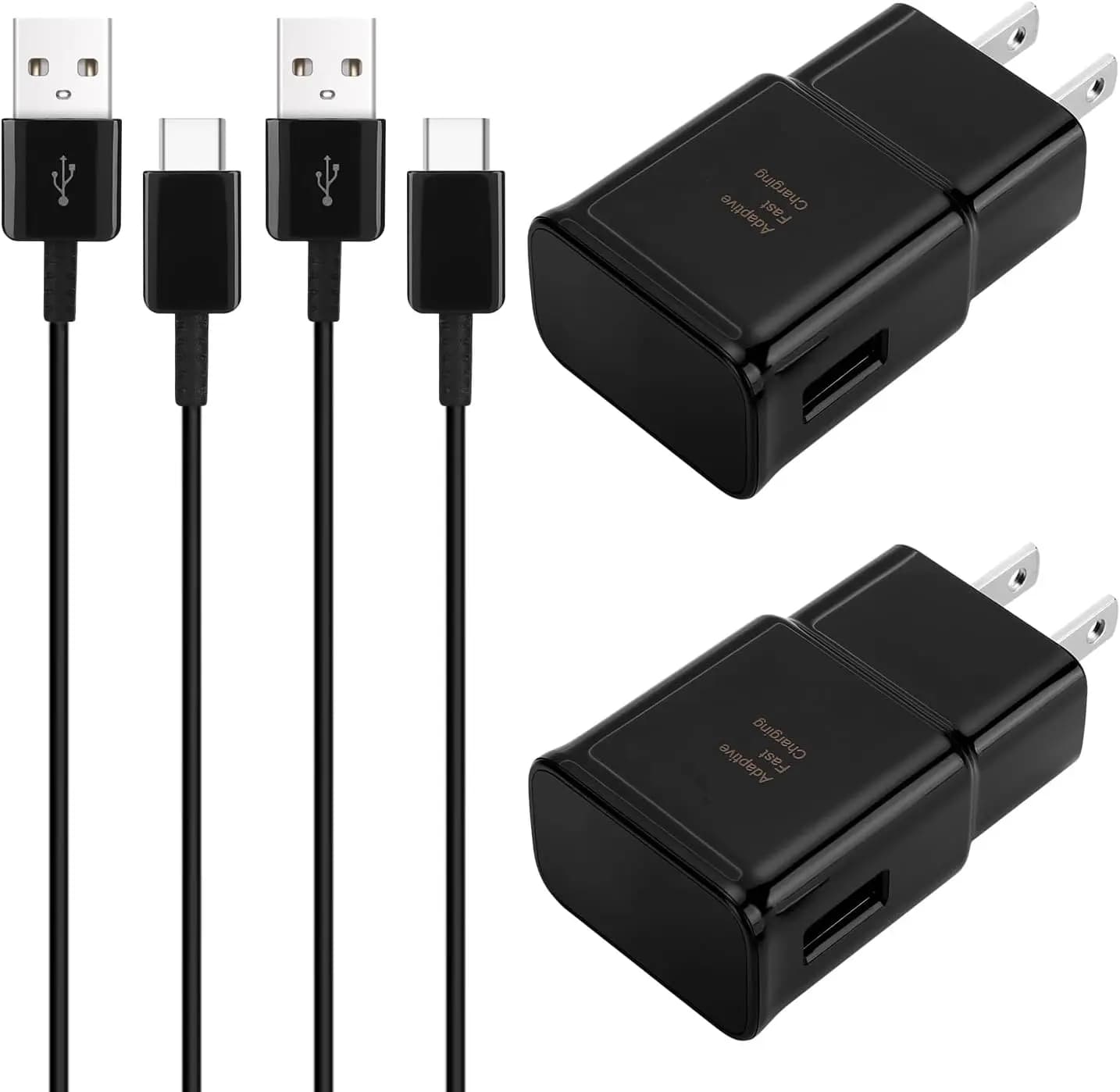 Quick USB C Charger for Android Phones, 2 Meters Cable with Fast Charging Block Compatible with Samsung Galaxy Models