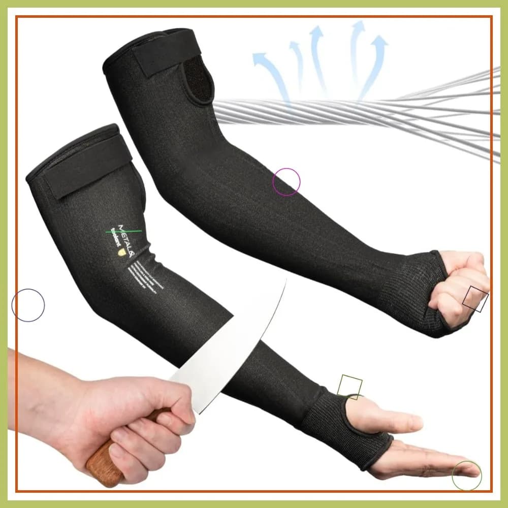 Maniche Protettive Ultra-Confortevoli Resistenti al Taglio per Pelle Sottile, Maniche Rinfrescanti per Giardinaggio