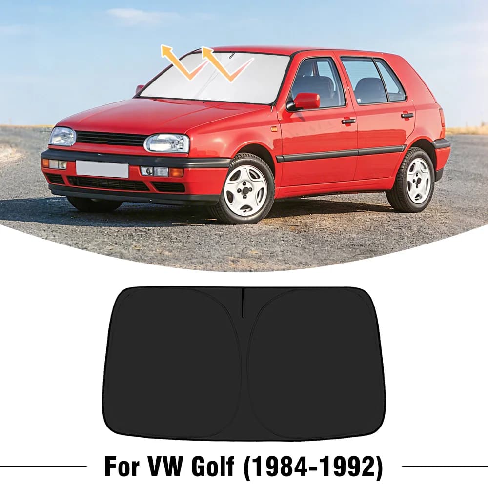 Parasole per Parabrezza Auto Volkswagen VW Golf 1984-1990 1991 1992, Copertura Anteriore, Protezione UV, Accessori