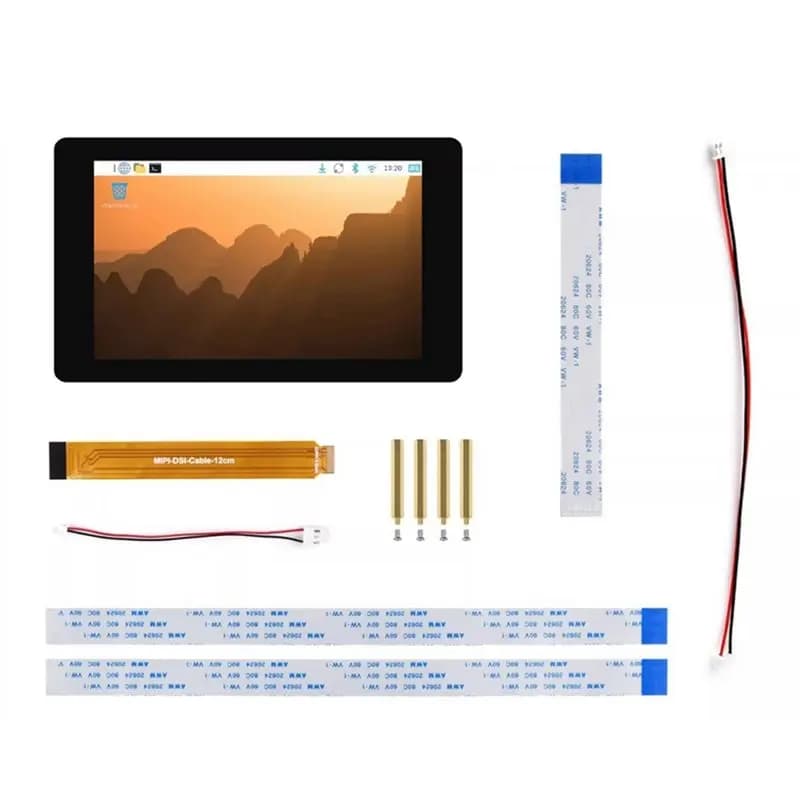Display A99E-DSI LCD da 4 pollici con touchscreen capacitivo per Raspberry Pi 5, risoluzione 480x480, per schede Raspberry Pi e progetti fai-da-te