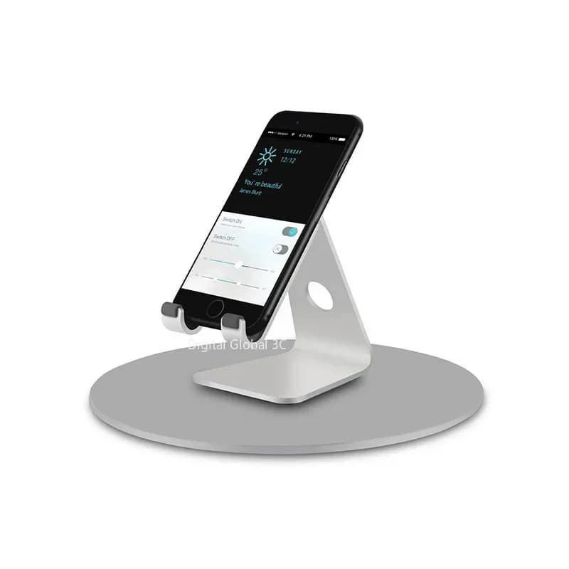 Vassoio di rotolamento con supporto antiscivolo con rotazione a 360 ° per Monitor Laptop IMac Pro proiettore TV LCD supporto per Laptop in alluminio Multi-angolo