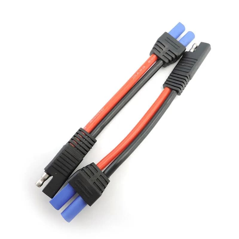 Cavo connettore adattatore di alimentazione SAE in rame spesso 10AWG Cavo spina SAE a cavo di alimentazione femmina EC5 Cavo pannello solare batteria t1