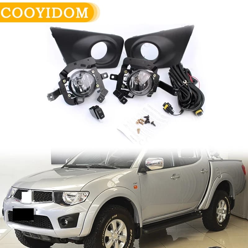 Front bumper Group fendinebbia for Mitsubishi Triton L200 2009 2010 2011 2012 2013 driving lamp Fendinebbia Car accessories