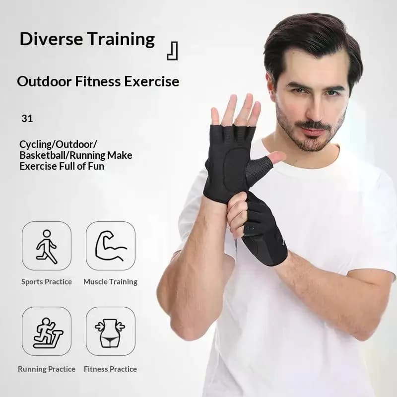 Training Gloves with Half Finger Design for Gym Weightlifting Durable for Fitness Purposes