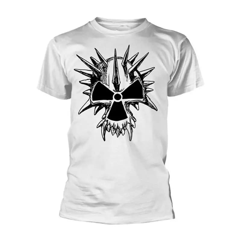 CORROSIONE OF CONFORMITY SKULL WHITE T Shirt ufficiale licenza merch