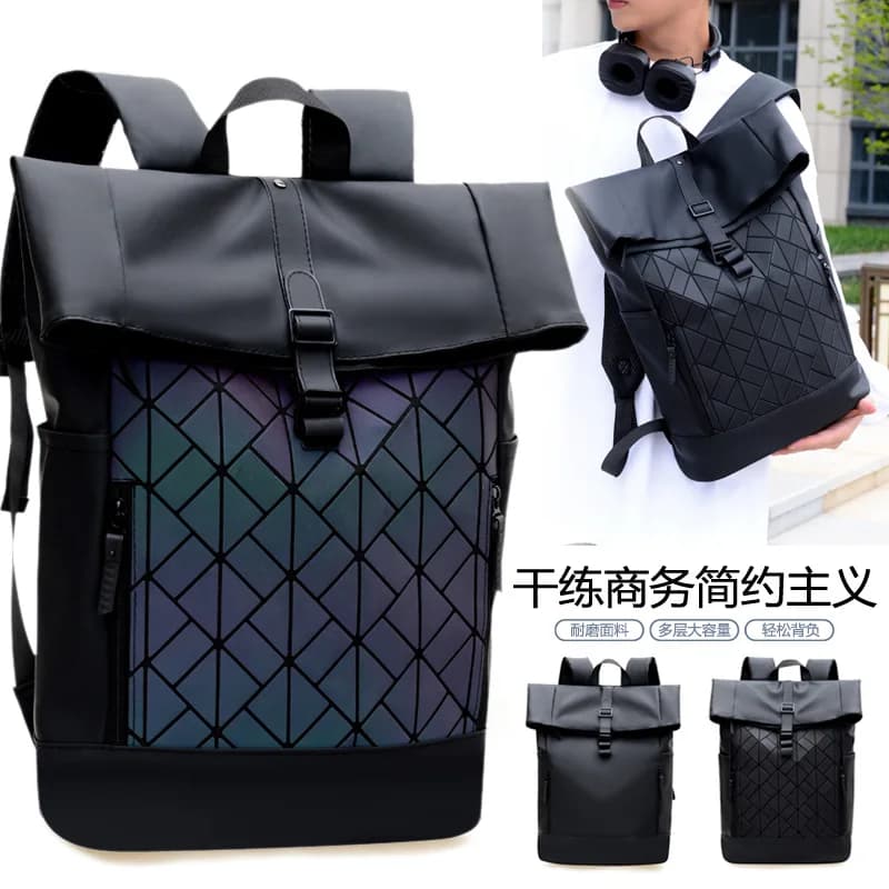 New Backpack Men's Large-capacity Commuting Leisure Trend Travel Business Trip Backpack 17-inch Retro College Student Schoolbag