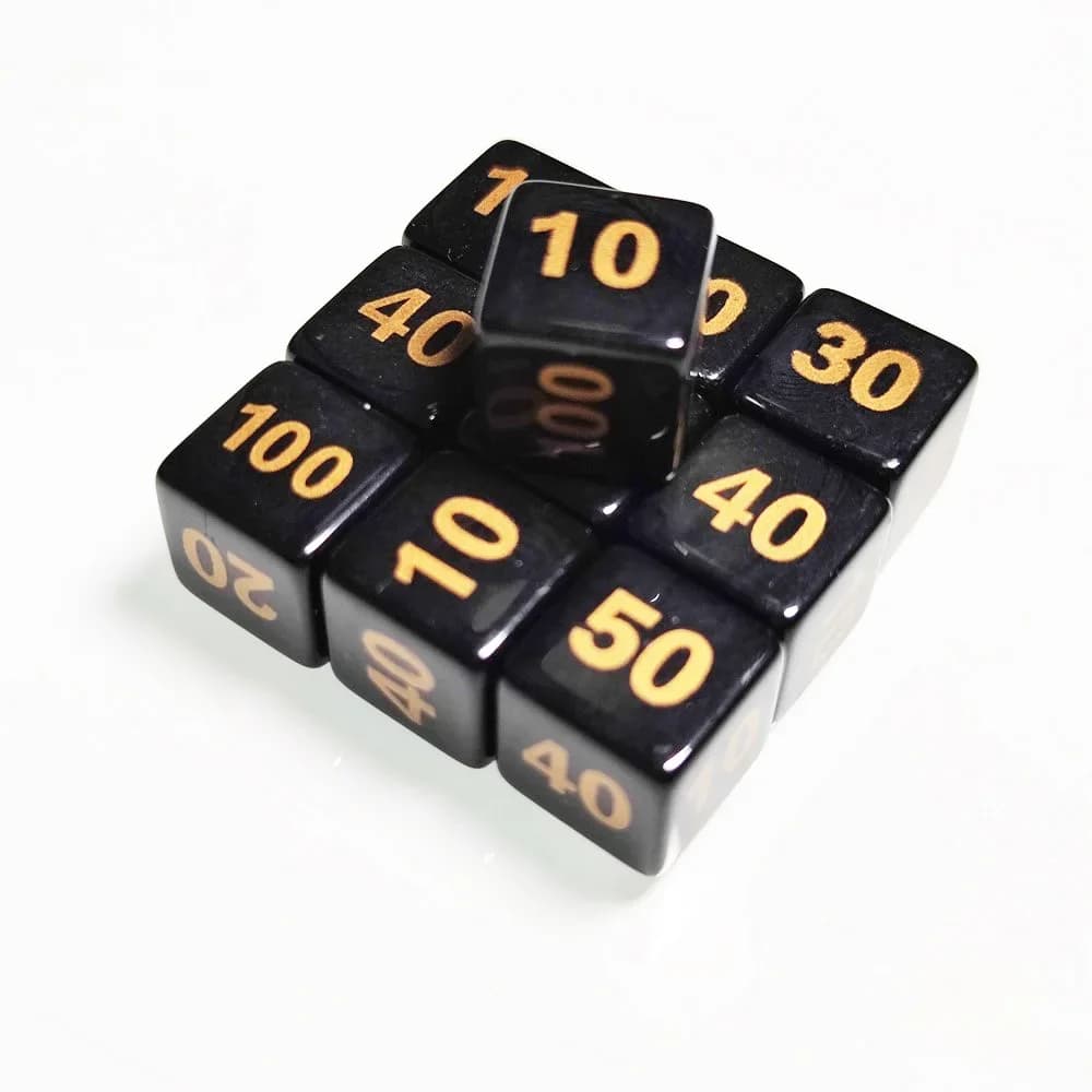 10 pz/set dadi digitali indicatore di conteggio del Volume del sangue accessori per giochi da tavolo 14 Mm