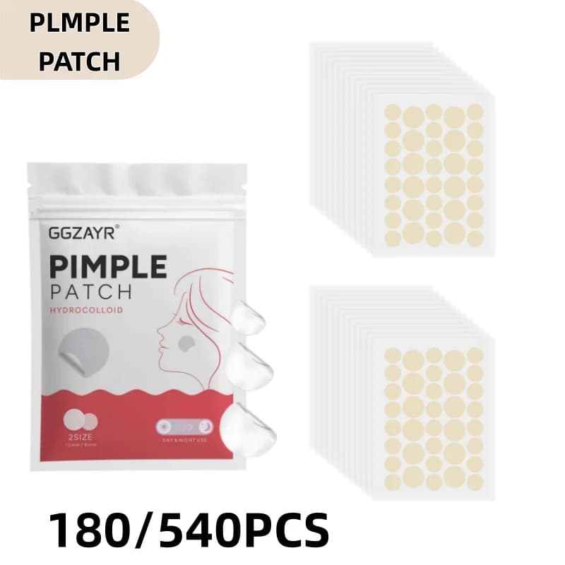 Pimple Patches for Face 180/540Pcs Hydrocolloid Acne Patch Invisible Waterproof Ultra Thin Spot Stickers 8mm 12mm