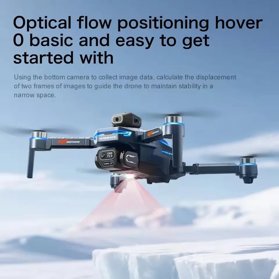 8K ESC Aerial Photography Optical Flow Hover 4.3in Screnn WIFI FPV RC Drone 2.4G Brushless Obstacle Avoidance RC Quadcopter Toy