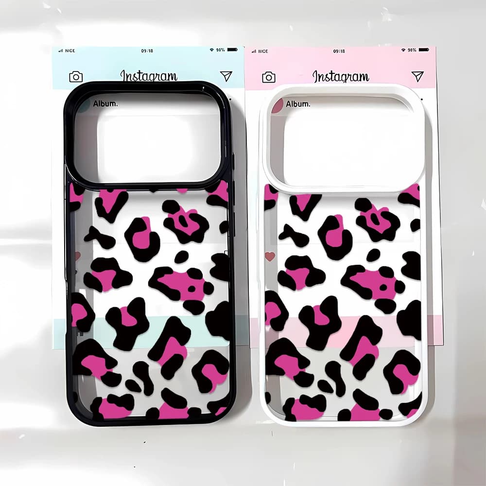 Leopard Pattern Cute Pink Wild Phone Case Lovely Best Cool Smooth for iPhone 14 13 Plus Air 15 New Style Pro 17 12 Max 16 11