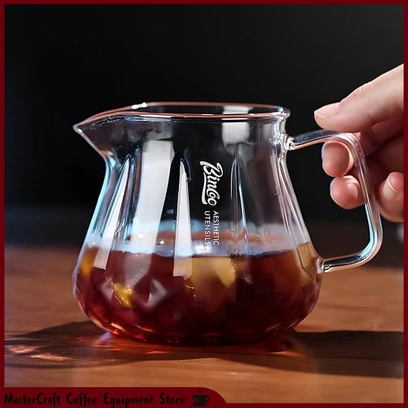 Bincoo Pour Over Coffee Maker Set Glass Server Ceramic Dripper Digital Brewing Scale Home Brewing Utensils For Coffee Lovers