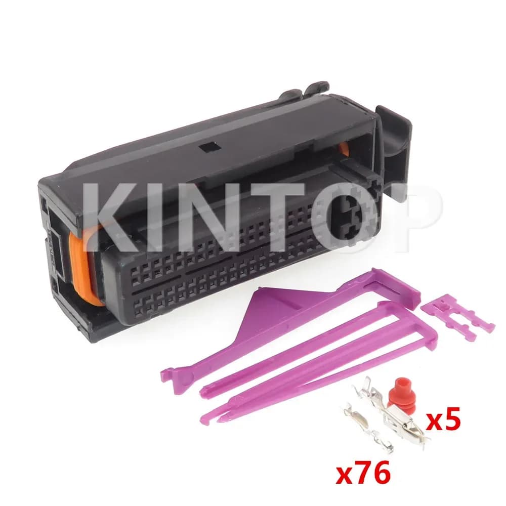 1 set di connettori ECU per montaggio CA a 81 pin 368376 -1 1J 0906385 C 9- 368292 -1 9- 368290 -1 Presa per cablaggio per computer automobilistico