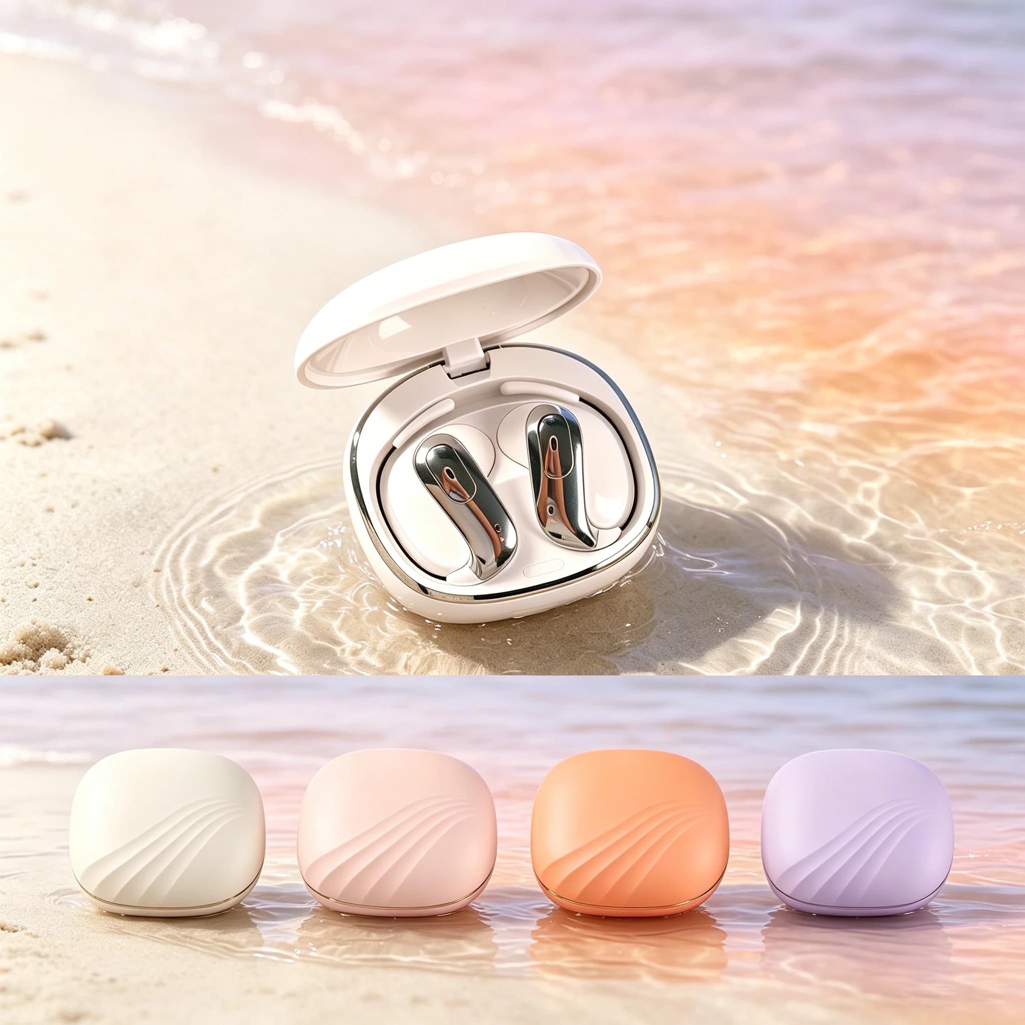 G01Fone Bluetooth Headset 5.3 Clip Ear Music Noise Canceling HD Call Sports Gaming Earphone Zero-burden wearing