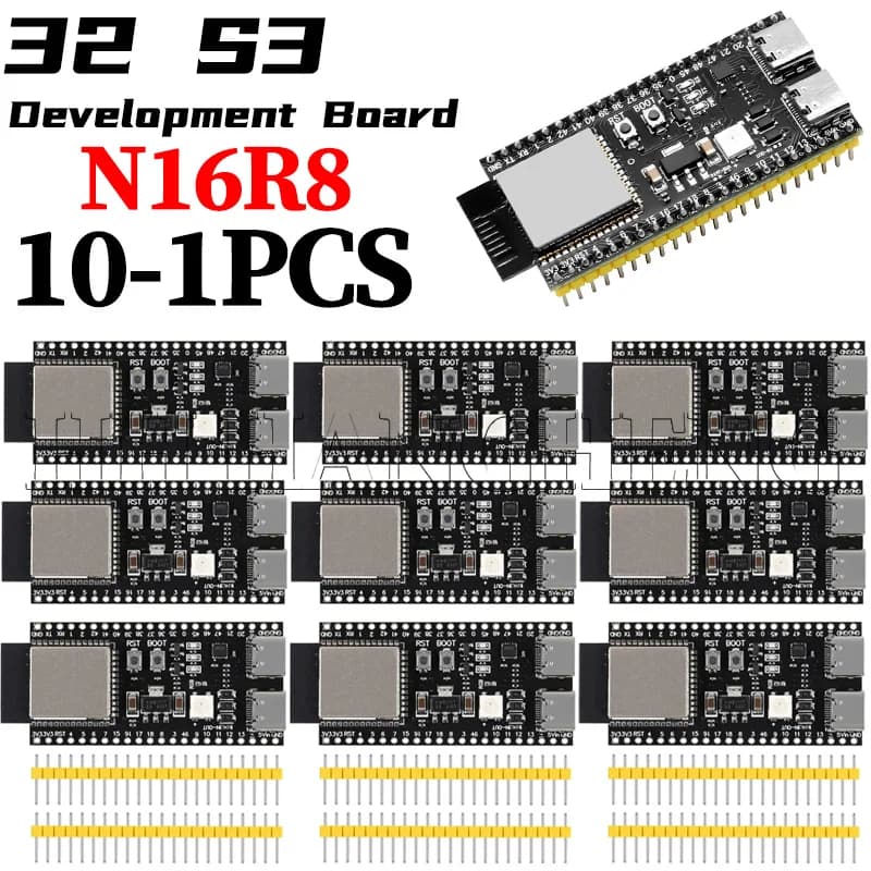 10-1PCS ESP32-S3-Dev-Kit-C-1 ESP32-S3 WiFi Bluetooth compatibile BLE 5.0 Mesh Scheda di sviluppo ESP32 Modulo wireless per Arduino