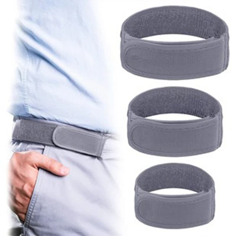 3 Pezzi Cintura Elastica Unisex Senza Fibbia con Velcro, Casual e Versatile, Regolabile e Invisibile