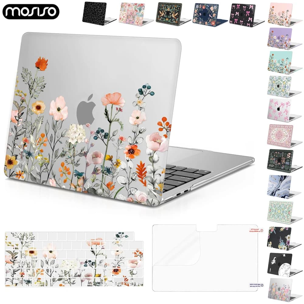 Print Laptop Case for MacBook Air 13.6 15.3 Case M4 2025 A3240 A3113 A2337 A3241 Pro 13 14 16 A2338 A3185 A2918 A3403 Hard Shell