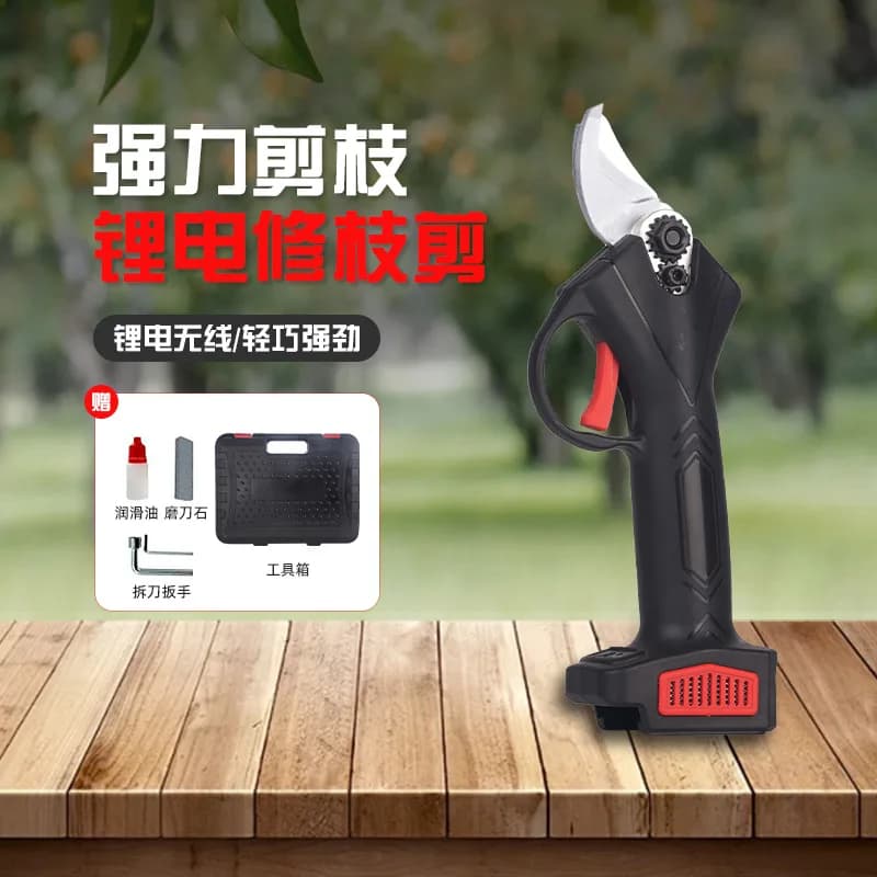 New outdoor fast wireless electric pruning shears strong lithium battery pruning branches garden gardening fruit tree shears