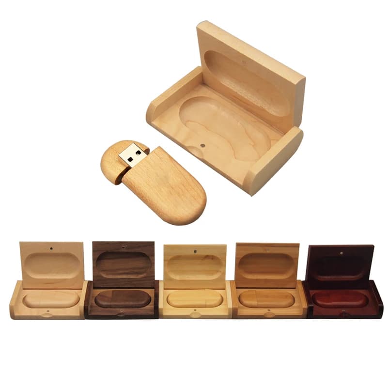 Chiavetta USB 2.0 in legno 128 GB 1 PZ Logo personalizzato gratuito Pen drive con scatola 64 GB 32 GB 16 GB Memory Stick regalo di nozze U disco