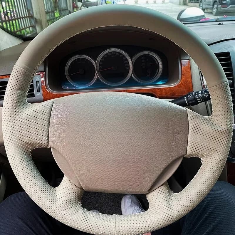 For Buick Lacrosse 2006 2007 2008 perforated leather cover Trim Trecce on the wheel of the car Interior accessories Modified decoration