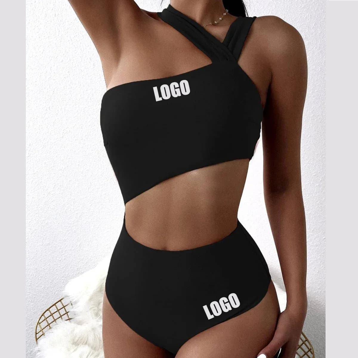 Nuovo costume da bagno intero da donna con LOGO personalizzato, bikini, costume intero alla moda