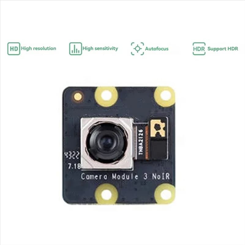 Modulo telecamera A32T-Wide Noir 3 per Raspberry Pi 4B/3B+ /3A+ /3B/2B/B+ /A+ IMX708 11.9MP 75 ° Angolo di campo