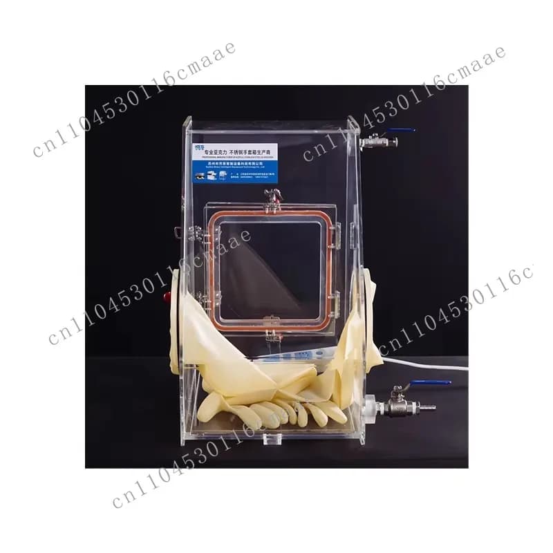 Scatola per Guanti in Plexiglass Acrilico GBT-1A Mini, Guanti in Lattice Resistenti alla Corrosione di Grado Industriale, Adatti per Apparecchiature di Test