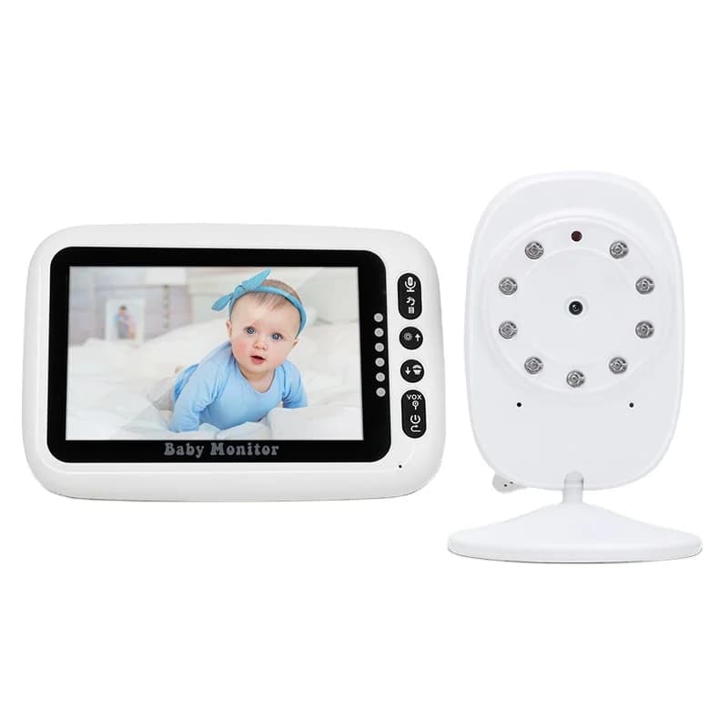 Babyphone video per tata con visione notturna da 2,4 GHz con schermo LCD e baby monitor audio Babyfoon