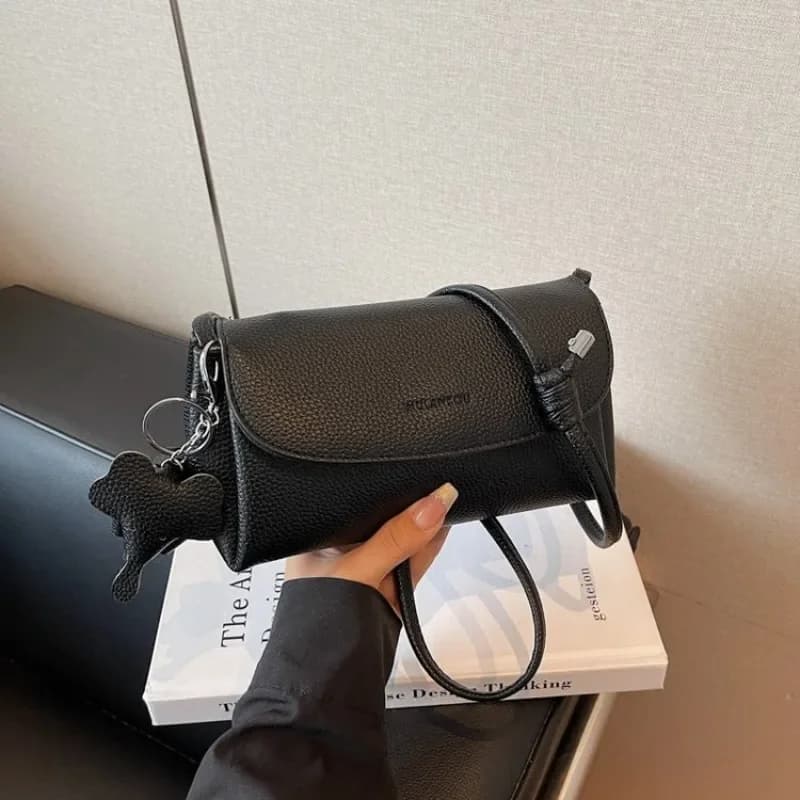 Elegant Leather Crossbody Bag For Women From Luxury Brand Famous Designer Popular Classic Shoulder Handbag Ladies Accessory