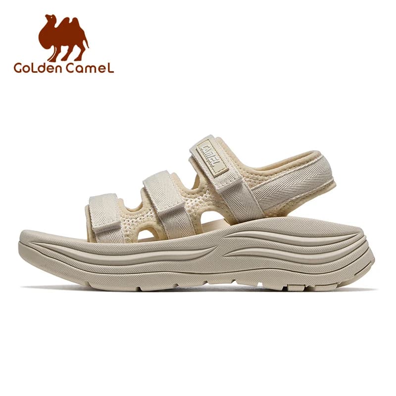 GOLDEN CAMEL Wave Sandali sportivi da donna 2025 Nuove scarpe da spiaggia con la suola spessa Scarpe da donna leggere e traspiranti per pantofole da donna