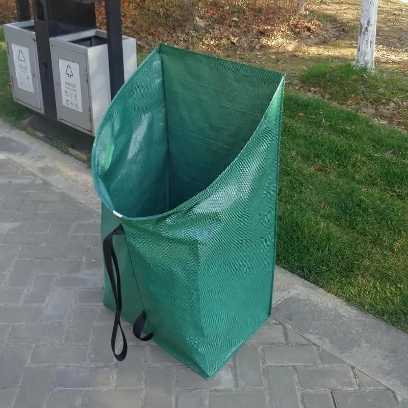 Raccoglitore di foglie Borsa da giardino riutilizzabile da 200 litri per la raccolta di foglie Raccoglitore di foglie portatile per il parco del giardino del prato del cortile