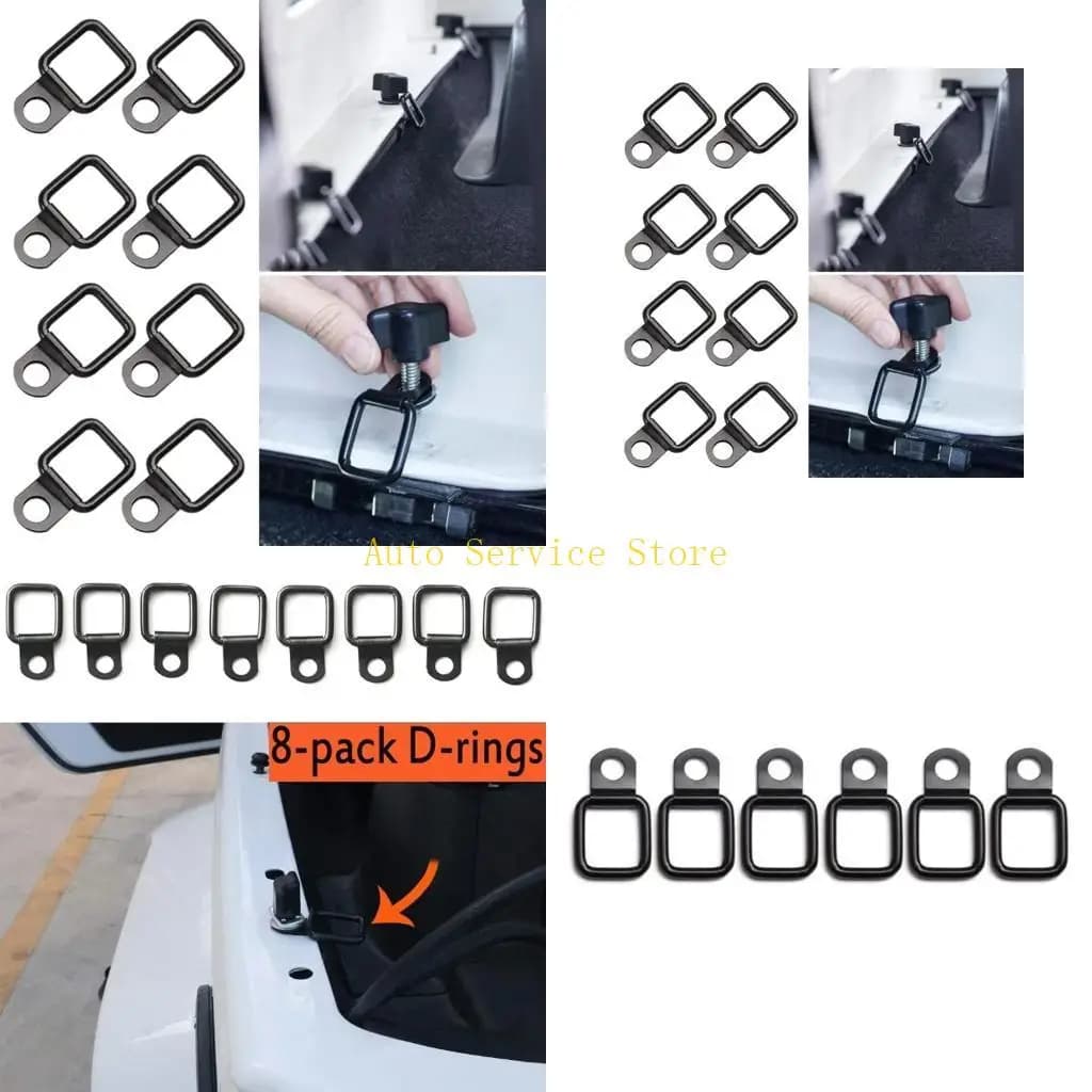 462a 8pcs pull hook anchor a forma cargo bielow-down anello fissaggi per il rimorchio