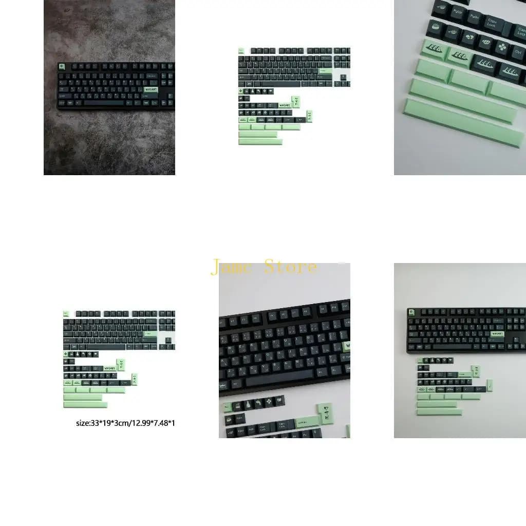 KeyCaps della senape wasabi verde LX0B PBT Sublimation Tastiera meccanica SET ORIGINALE SUSHI PERSONALIZZATO SUSHI 142 Keyscap