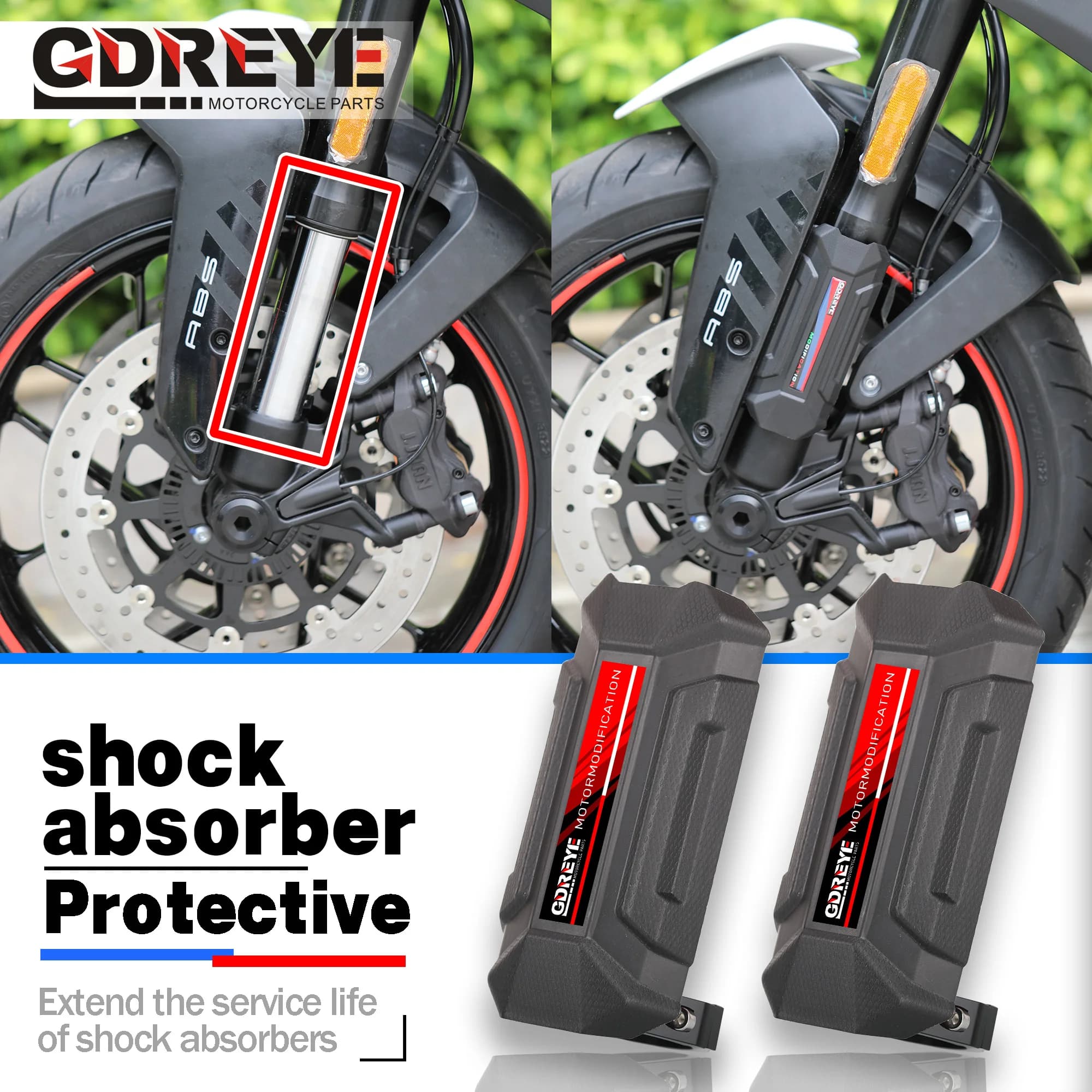 Per VOGE 525RR 250RR 500DS 300DS protezione forcella anteriore moto copertura protettiva antiurto