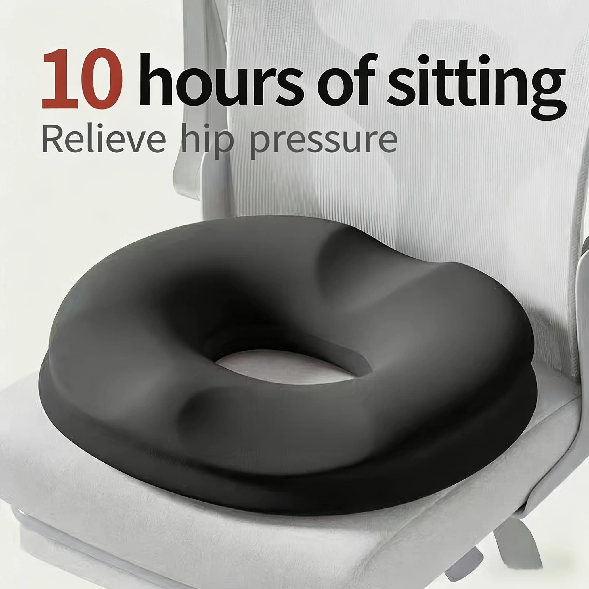 Cuscino Comfort a Ciambella per Seduta, Cuscino per Divano in Memory Foam Anti Emorroidi, Cuscino Massaggiante per Coccige, Cuscino per Sedile Auto, Regali