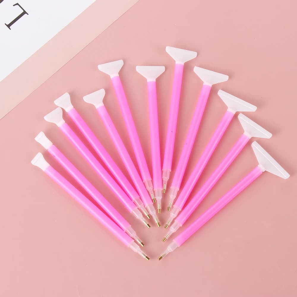 13Pcs penna testa punta trapano penna sostituzione diamante strumento di pittura fai da te accessori punto croce ricamo artigianato strumento rapido
