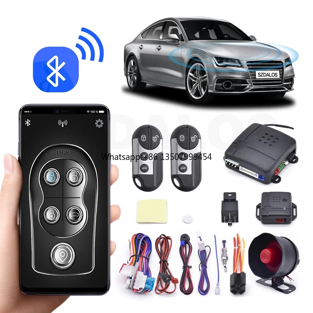 Sistema di Allarme Auto BT Antifurto e Antirapina con Blocco/Sblocco Centralizzato delle Portiere - Vendita Calda