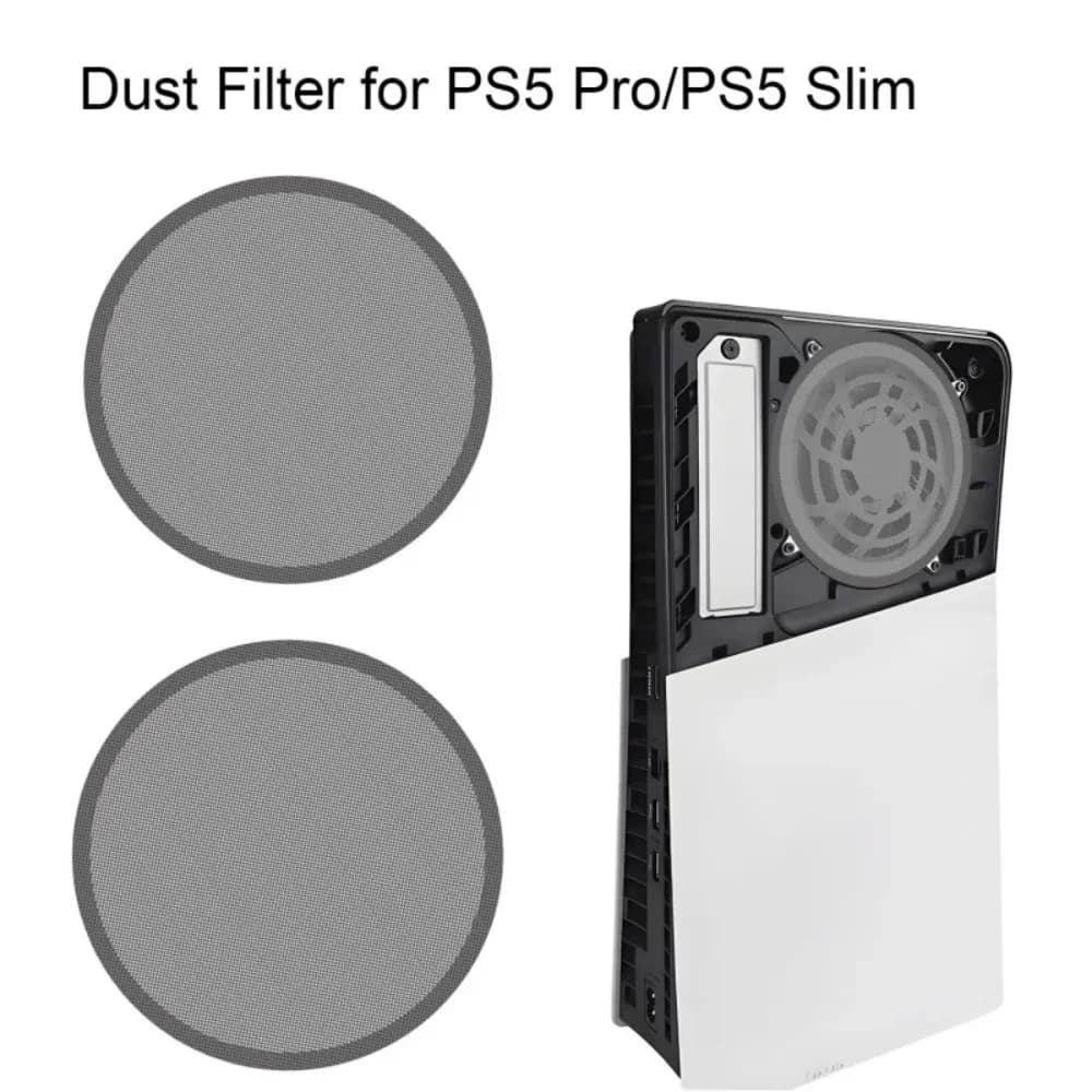 Filtro antipolvere e copertura antipolvere per ventola per PS5 Slim/PS5 Pro, accessori per giochi PS5 Slim/Pro.