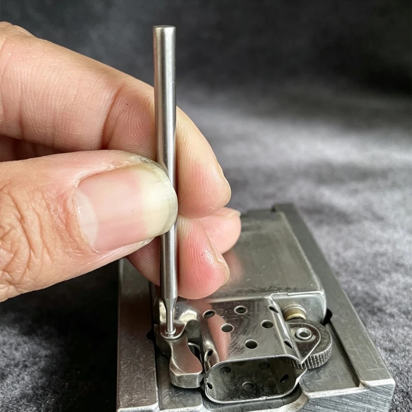 Suitable For Zippo Zorro Lighter Universal Stainless Steel Punch Disassemble Wheel Rivets And Pendulum Rivets Tool Accessories