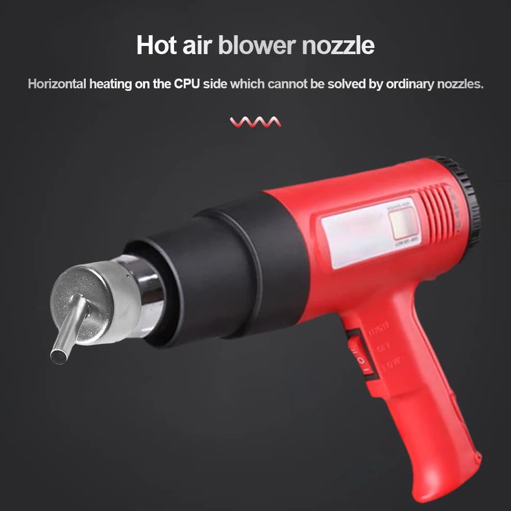 3-10Mm Weld Tip 45 Degree Curved Angle Welding Nozzle Heat Gun Nozzle Sleeve for 858/858D Hot Air Rework Station