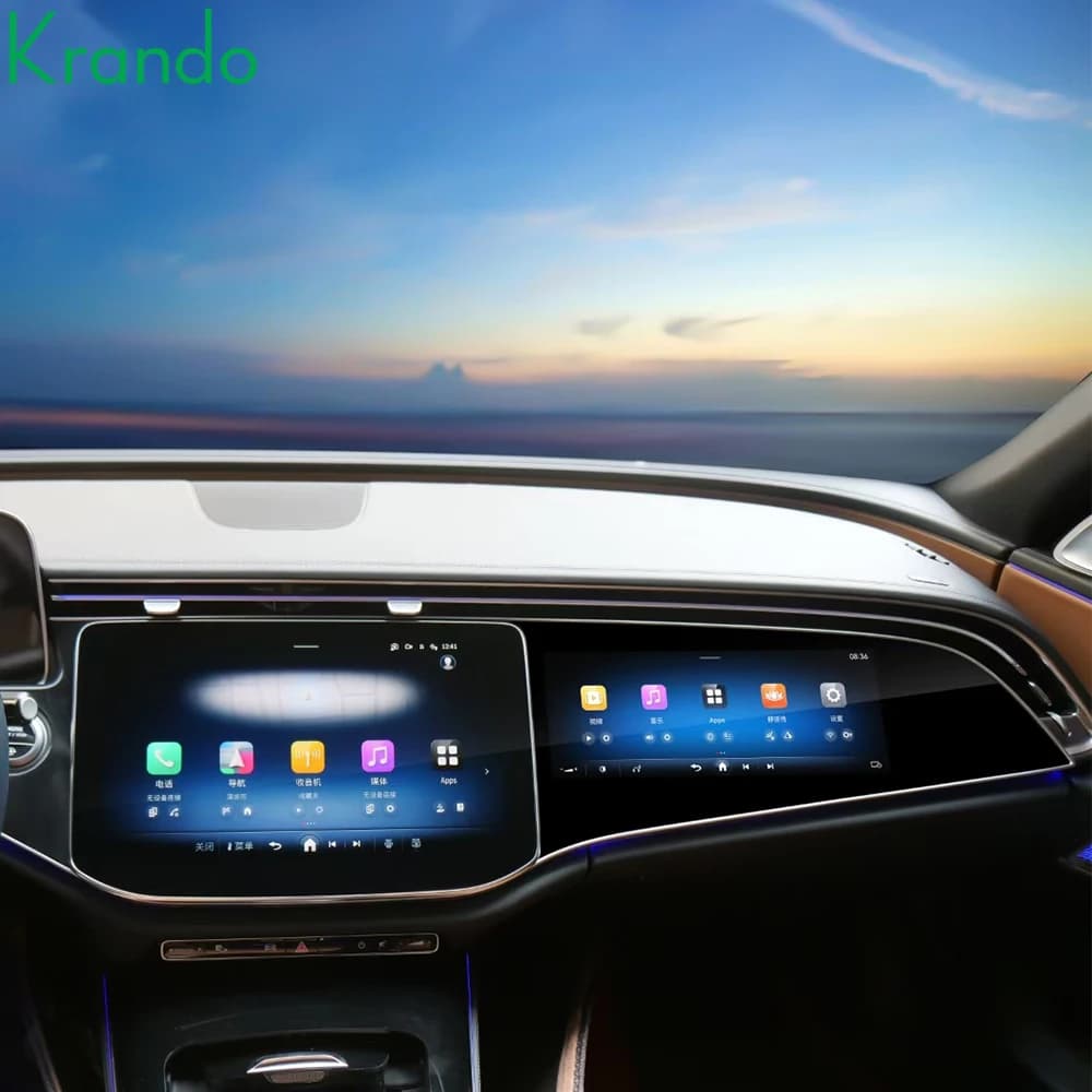 Krando 10.25'' Android Head Unit for Mercedes Benz E Class E260 E300 W214 2024 Co-pilot Seat Screen Wireless Carplay
