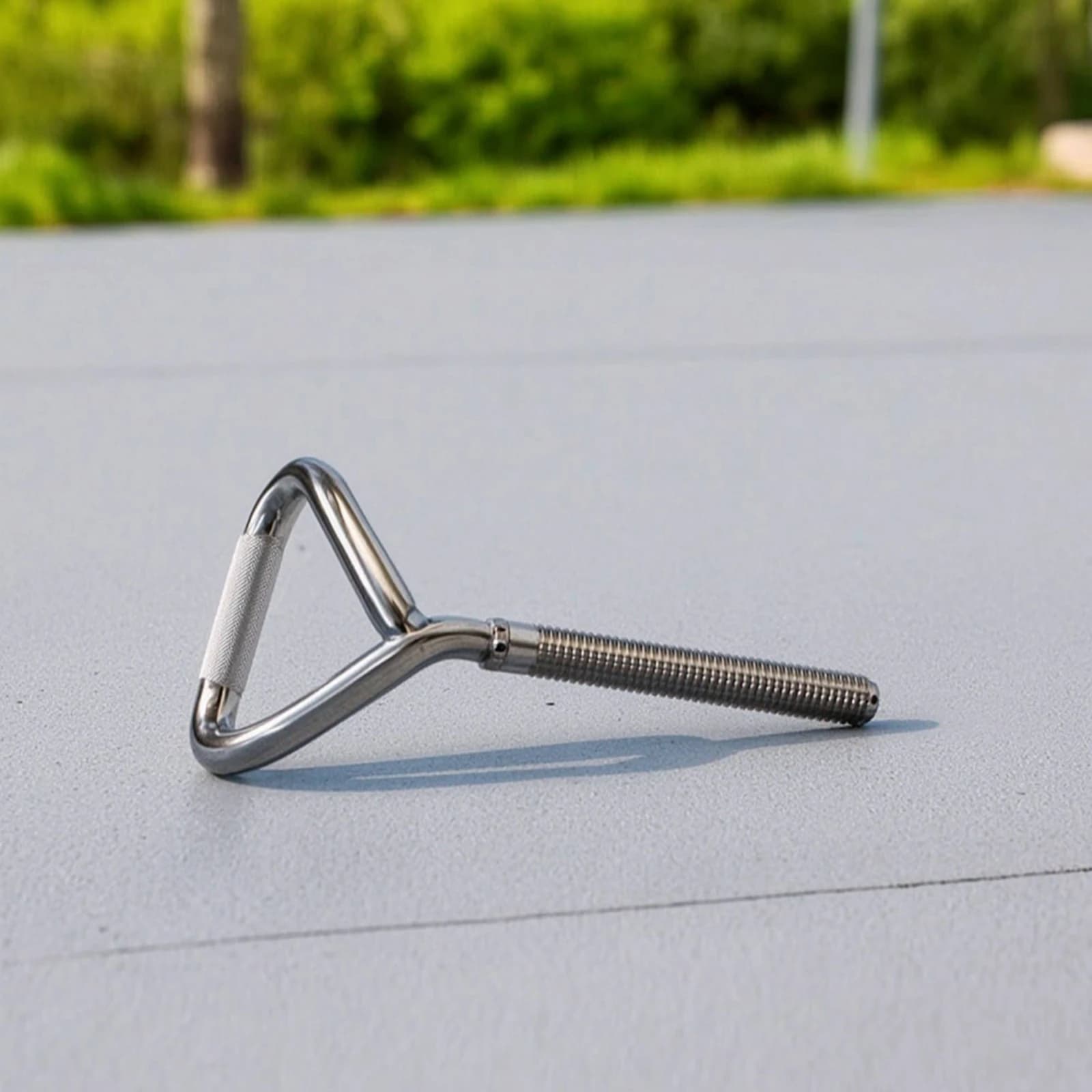Kettlebell Handle with Threaded Stem Knurled Kettlebell Handle Dumbbell Attachment Electroplated Dumbbell Adapter Non-Slip