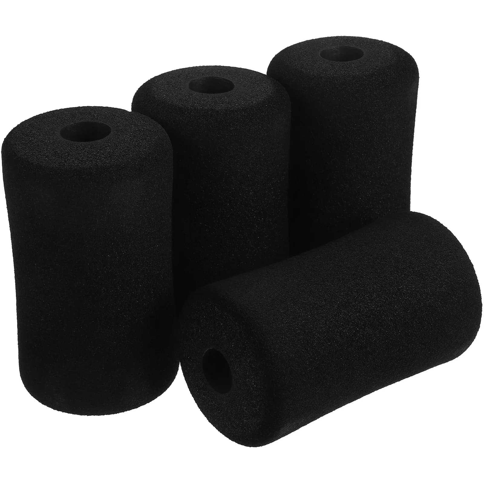 4Pcs Foam Pads for Exercise Gym Equipment Sponge Cushion Sleeve Ab Training Roller Pad Gym Replacement Parts Pad