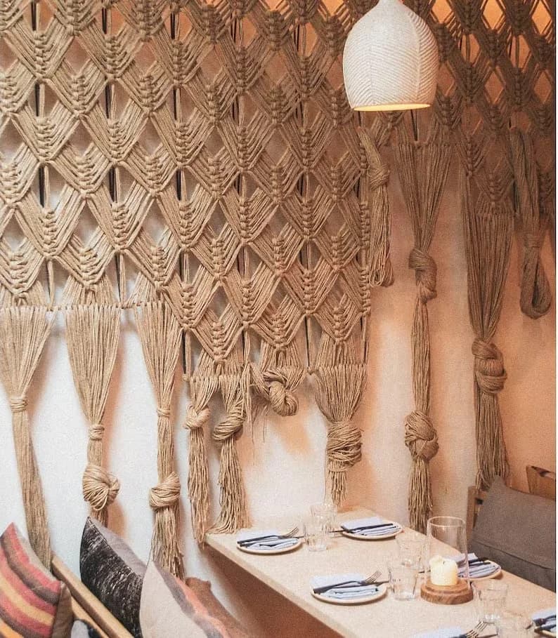 m*-Boho Window Treatment Drapes Doorway Macrame Wall Hanging Sliding Curtain Door Room Dividers for Home