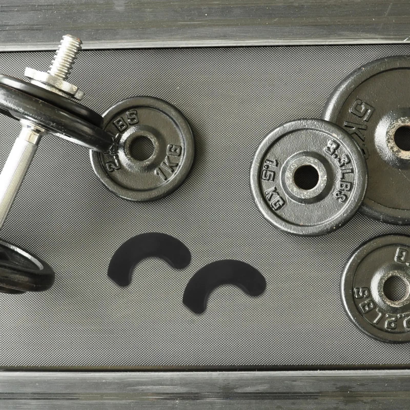Set di 10 Supporti per Pesi, Porta Manubri da Pavimento, Rack per Palestra, Supporto Robusto, Ambiente di Allenamento Silenzioso, Design Compatto