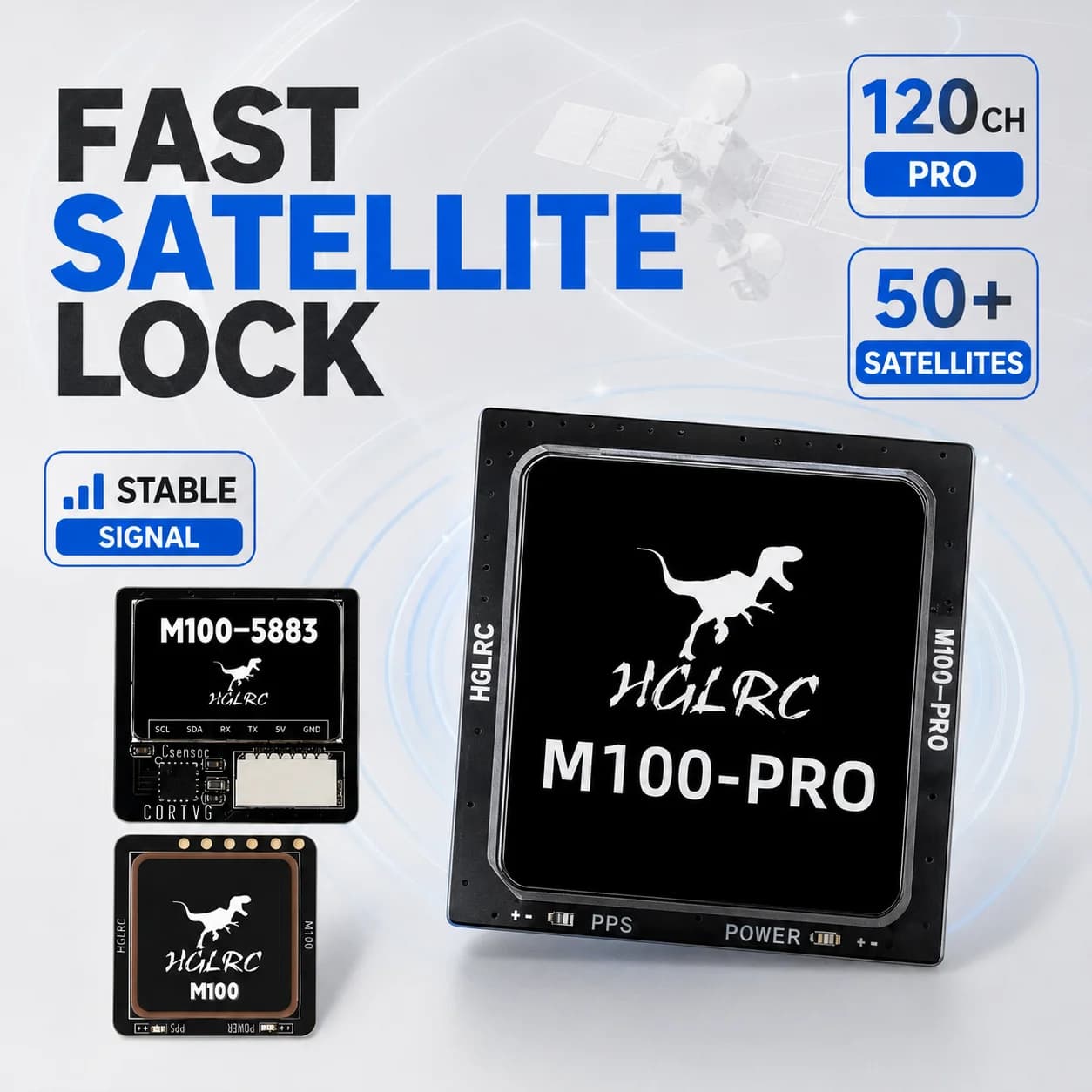 HGLRC M100 PRO M100-5883 GPS Module With Compass 10Hz 115200bps For Long Range FPV Drone Fixed Wing UAV M10Q BN-880 GM10 RC Part