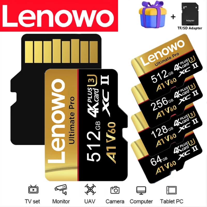 Fast Memory Card 16GB 32GB 128GB 512GB 256GB TF Cards SD Cards Micro TF SD Card Waterproof V30 for Smart TV/Desktop/Laptop