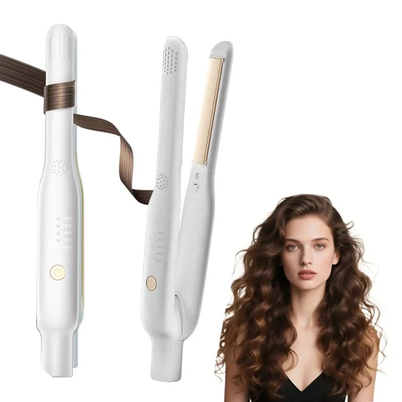 Mini iron for hair 2 in 1 plate for hair and portable iron curler at constant temperature